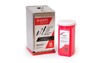 Sharps Secure Needle Disposal System