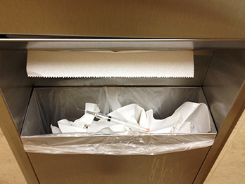 Improper Sharps Disposal